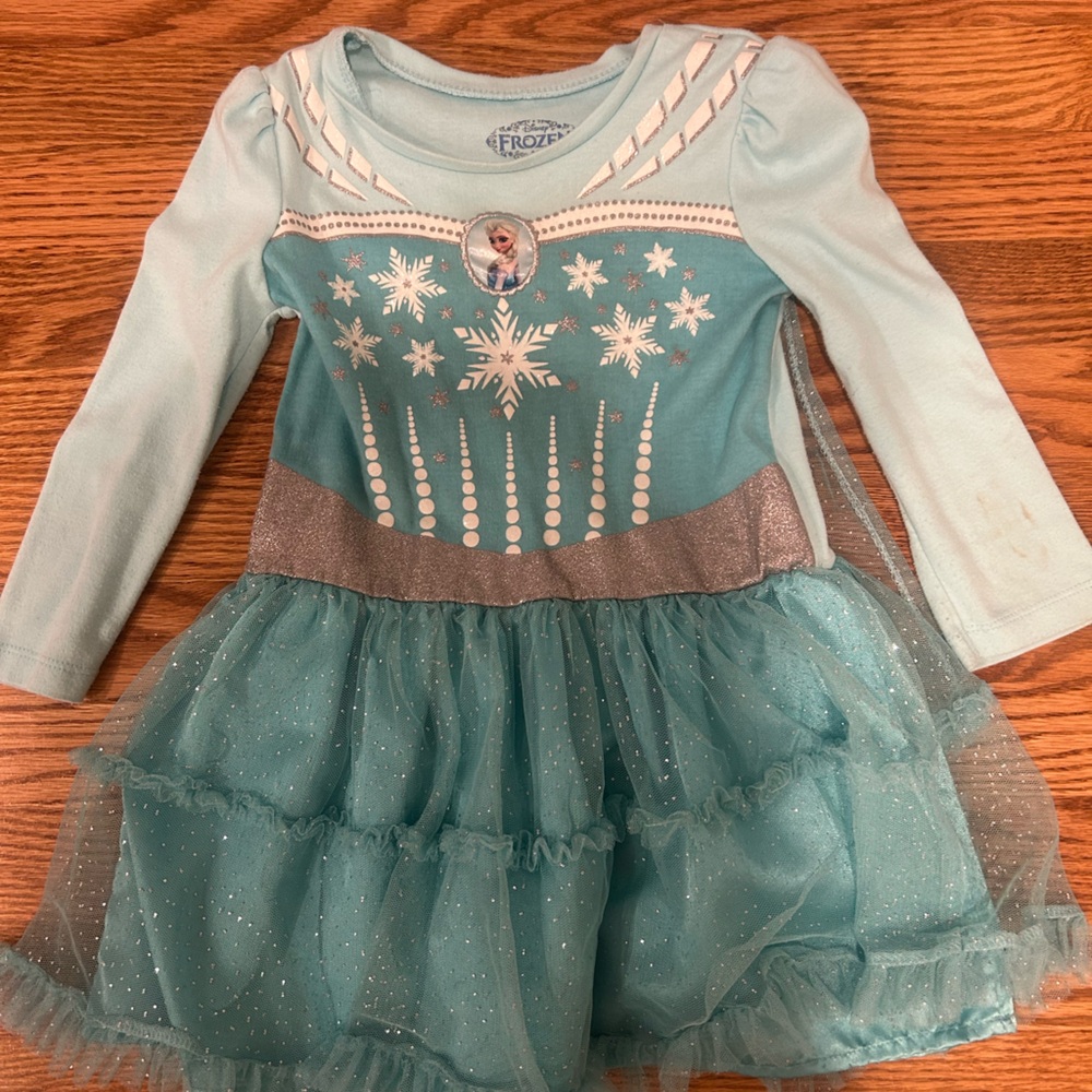 Disney Frozen Elsa Costume - Light Blue and Silver